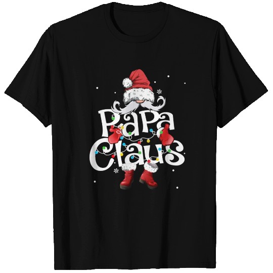 Papa claus Santa christmas pajamas matching family T Shirts