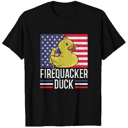 Firequacker Duck 4th of July Firecracker T Shirts
