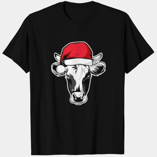 Christmas Animals Cattle Xmas Farmer T Shirts