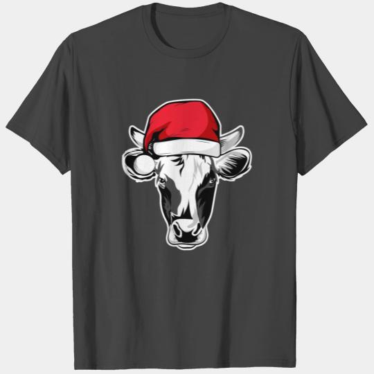 Christmas Animals Cattle Xmas Farmer T Shirts