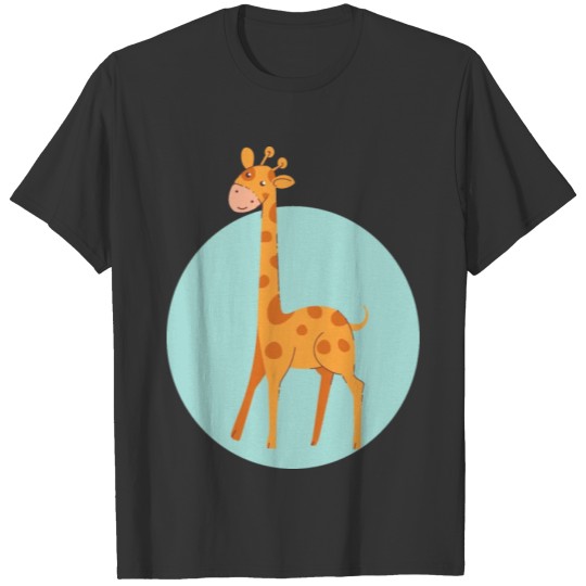 kawaii cute tall baby giraffe for wildlife lovers T Shirts