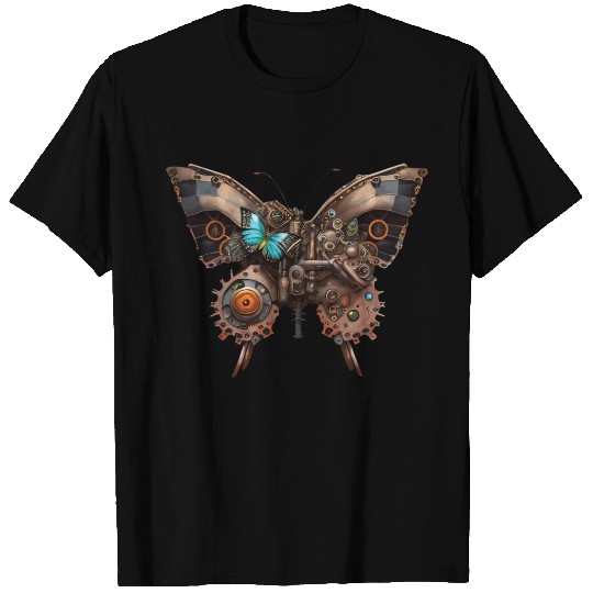 Steampunk mechanical butterfly T Shirts