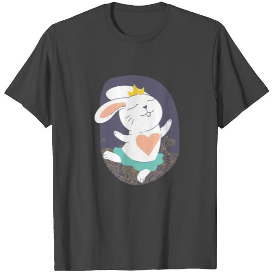 kawaii baby bunny dancing and feeling joyful T Shirts