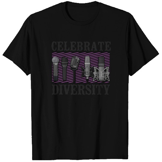 Karaoke Singer Microphone Vocalist T Shirts