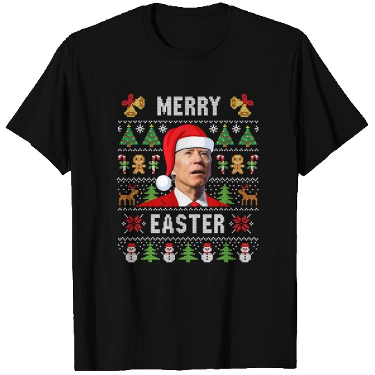 Funny Joe Biden Happy Easter Ugly Christmas T Shirts