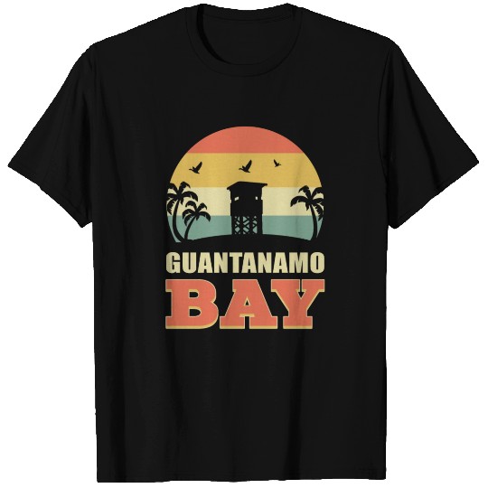 Guantanamo Bay GTMO Land Mine Barbed Wire Point T Shirts