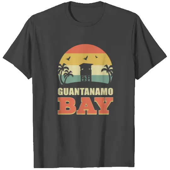 Guantanamo Bay GTMO Land Mine Barbed Wire Point T Shirts