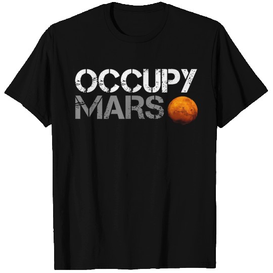 elon musk occupy mars T Shirts