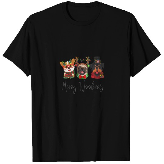 Funny and Cute Christmas Dogs T Shirts