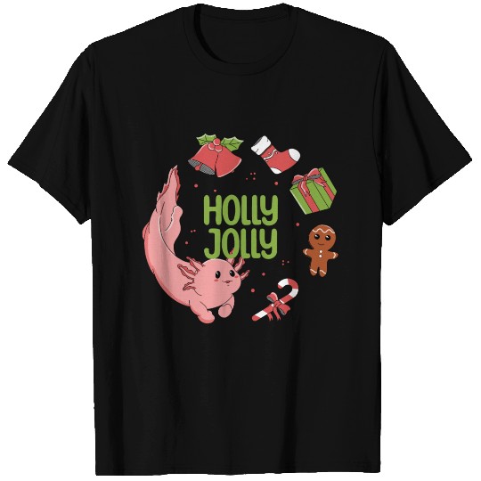 Holly Jolly Axolotl T Shirts