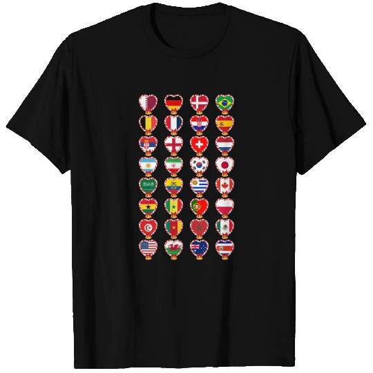 Flags Of The Countries Of The World Candy Cane T Shirts