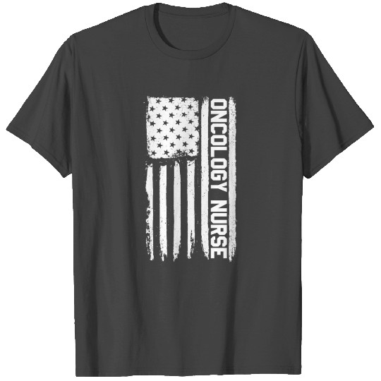Oncology Nurse American Flag RN Patriotic NurseUSA T Shirts