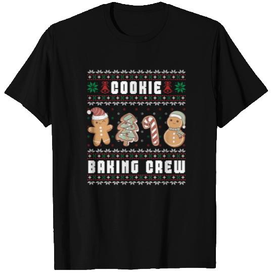 Cookie Baking Crew Funny Gingerbread Family Ugly T Shirts
