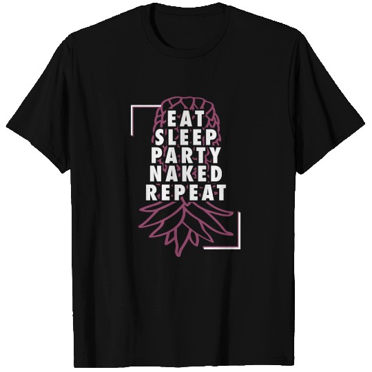 Upside Down Pineapple Swinger Lifestyle Hotwife T Shirts