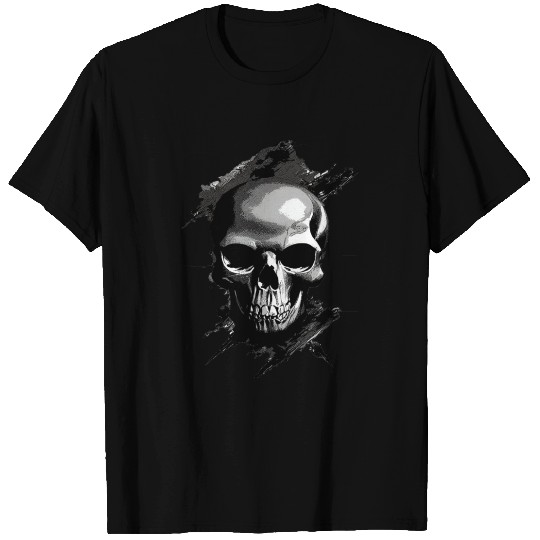 Silver Skull T Shirts