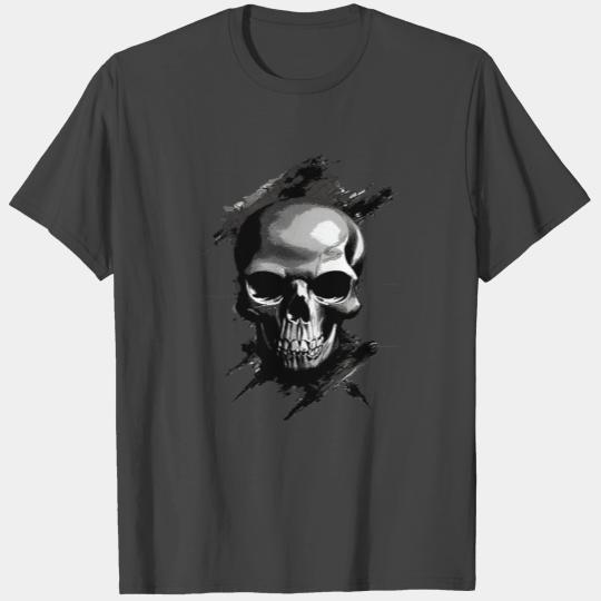 Silver Skull T Shirts