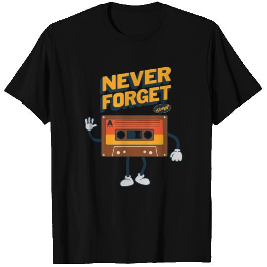 Never Forget Floppy Disk VHS Tape Cassette Tape T Shirts