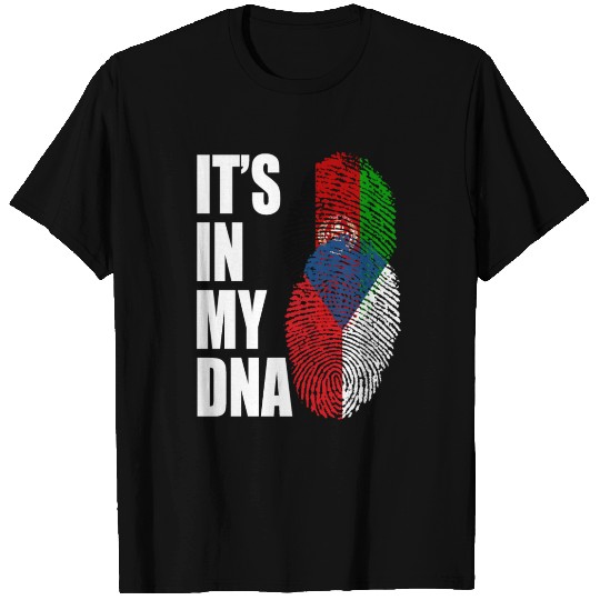 Czech And Afghanistan Mix Heritage DNA Flag T Shirts