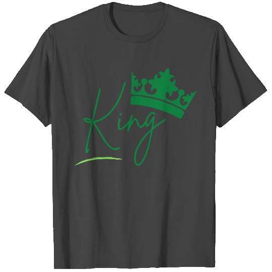 King Queen Matching Couple T Shirts