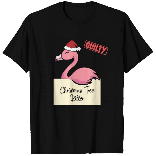 Flamingo christmas funny prison T Shirts