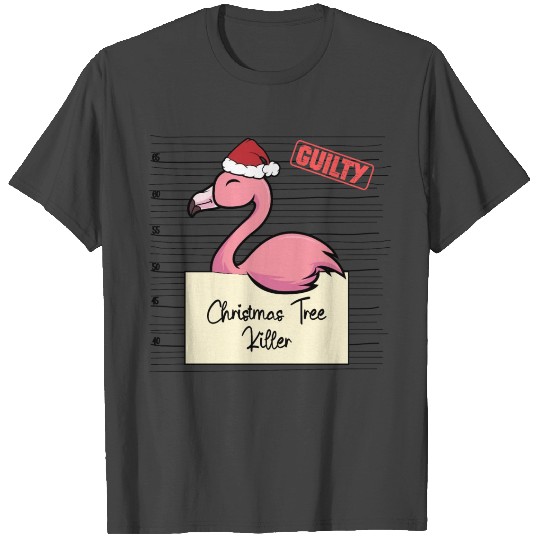 Flamingo christmas funny prison T Shirts