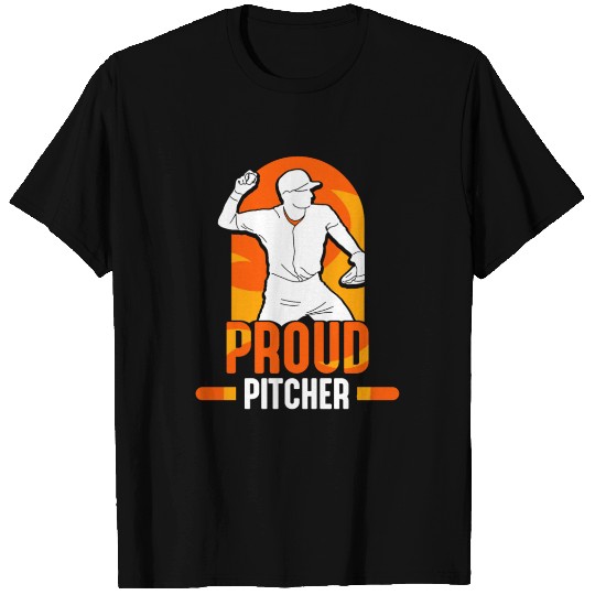 Proud Pitcher Sayings Baseball Player Hobby T Shirts