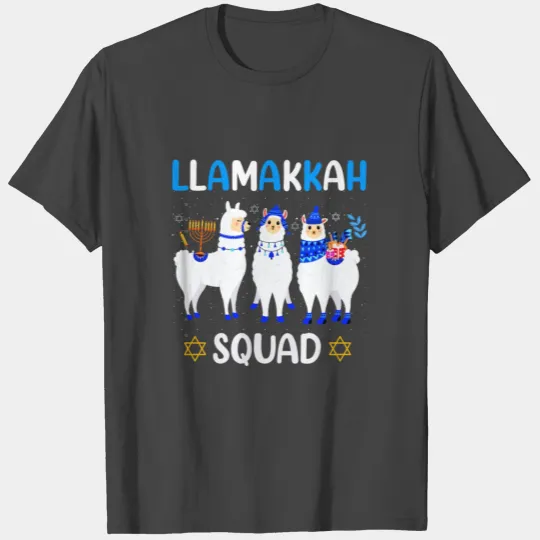 llamakkah squad Cute Hanukkah Llama T Shirts