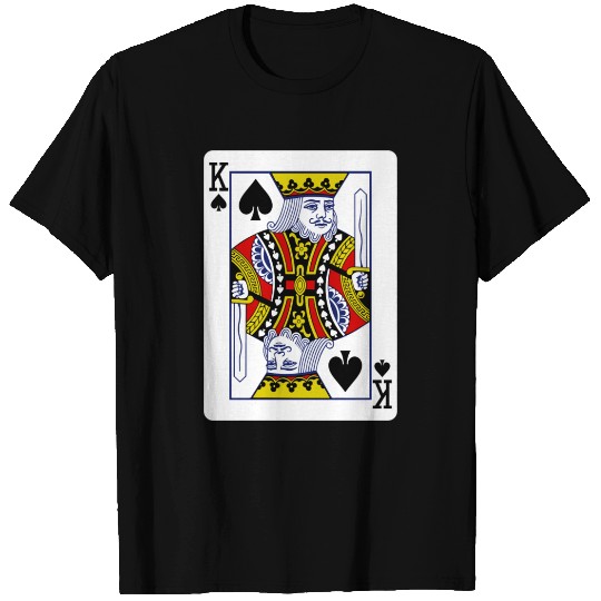 King Of Spades Playing Card T Shirts