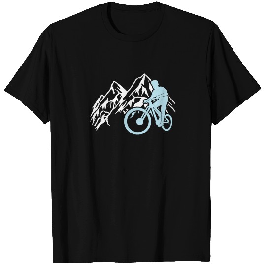 Mountain bike mountains cycling downhill T Shirts
