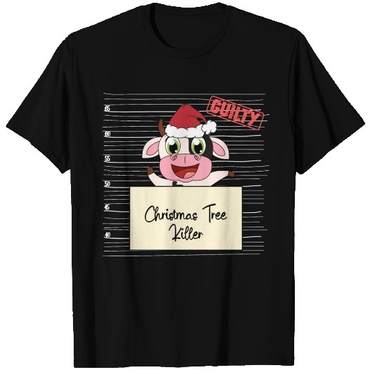 cow christmas funny prison T Shirts