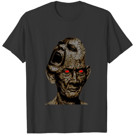 Stoic Old Man With Cracked Leathery Skin Red Eyes T Shirts