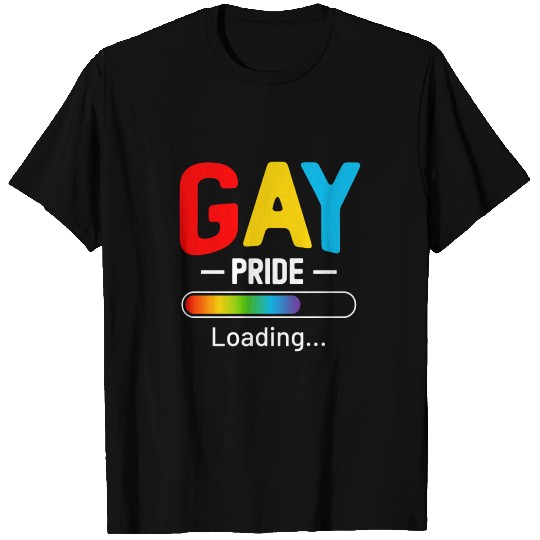 Gay Pride Loading LGBT Design T Shirts