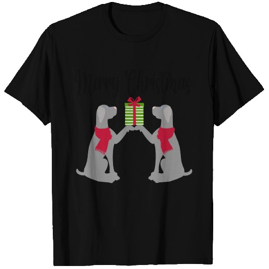 Merry Christmas Weimaraner T Shirts