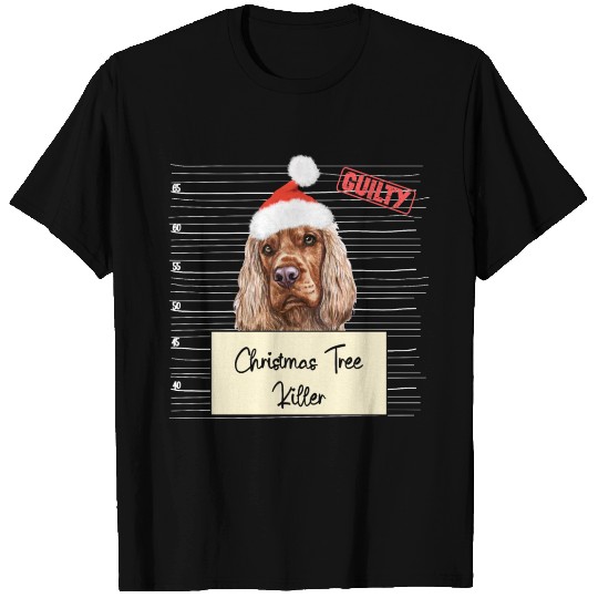 English cocker Spaniel christmas funny prison T Shirts
