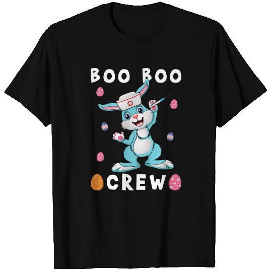 Boo Boo Crew Bunny Nurse Nursing Easter Day T Shirts