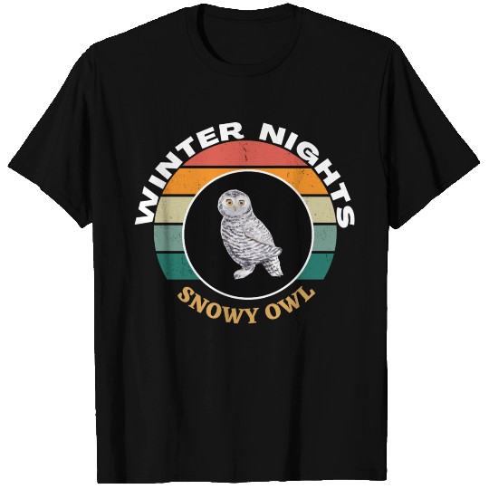 Winter Nights Snowy Owl T Shirts