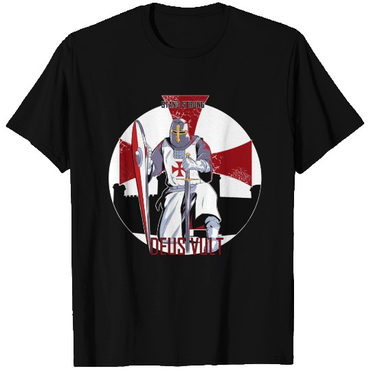 Stand strong and Deus vult T Shirts