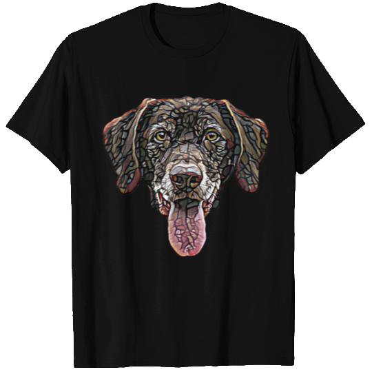 Chocolate Labrador Retriever Face T Shirts