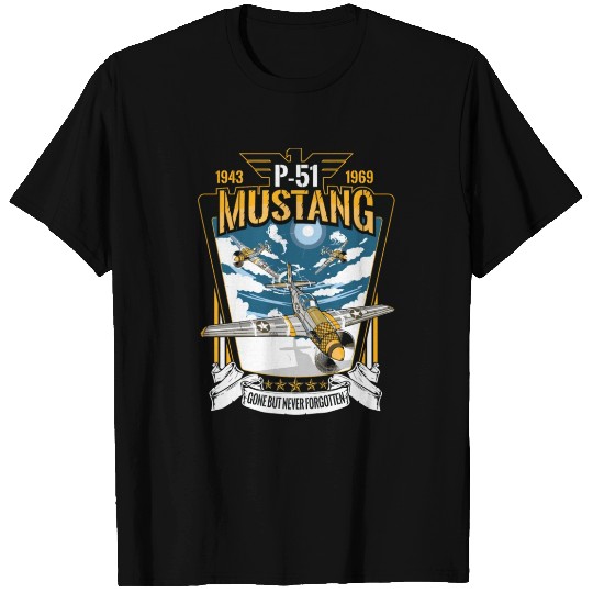 P51 Mustang Fighter Airplane T Shirts