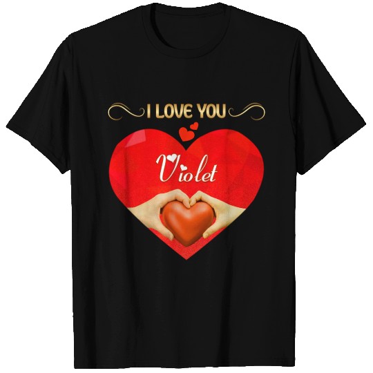 I love you Violet T Shirts