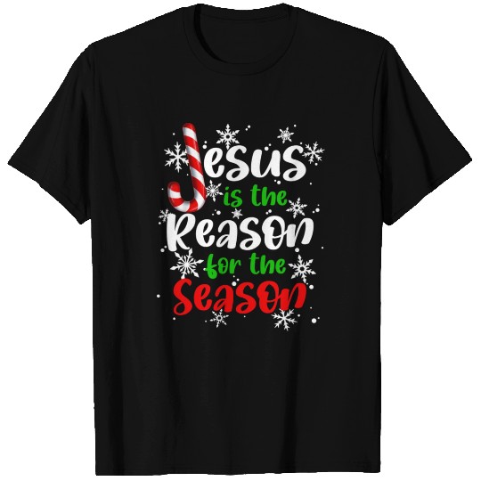 Jesus is The Reason for the Season Candy Christian T Shirts
