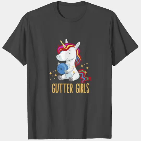 Gutter Girls Unicorn Bowling Team Matching T Shirts