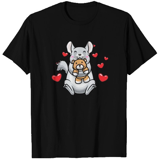 Kawaii Chinchilla Stuffed Animal Rodent T Shirts