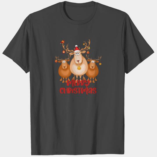 MERRY CHRISTMAS SIMPLE RED AND GOLD MODERN HOLIDAY T Shirts