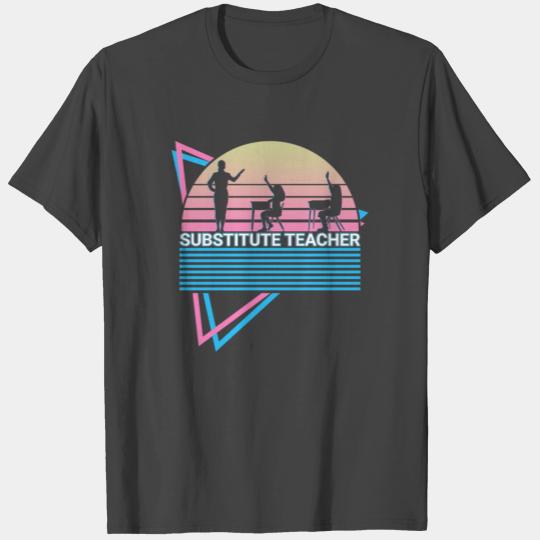 Substitute Teacher Retro T Shirts