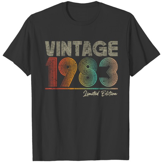 40 Years Old Vintage 1983 40th Birthday Gifts T Shirts