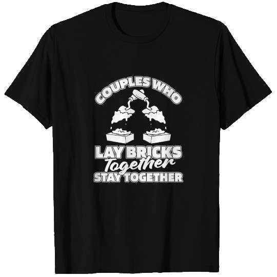 Bricklayer Mason Masonry Brickie Couple T Shirts