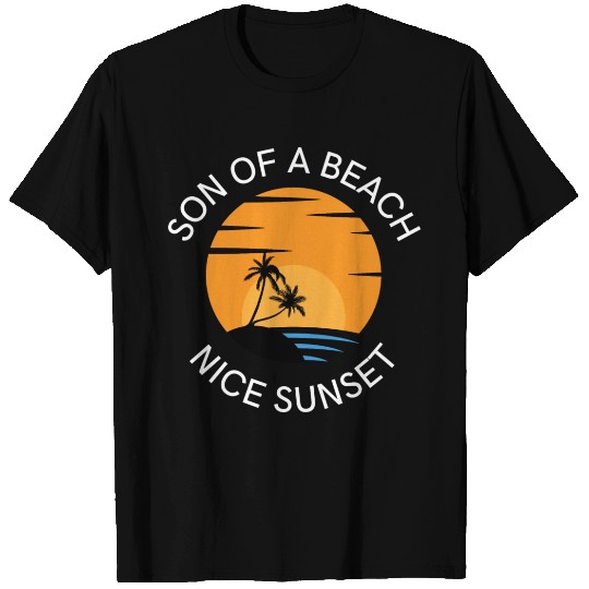 Black yellow Blue White Simple Beach T Shirts