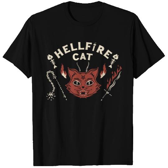 Angry Hellfire Cat T Shirts