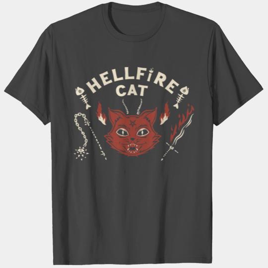 Angry Hellfire Cat T Shirts